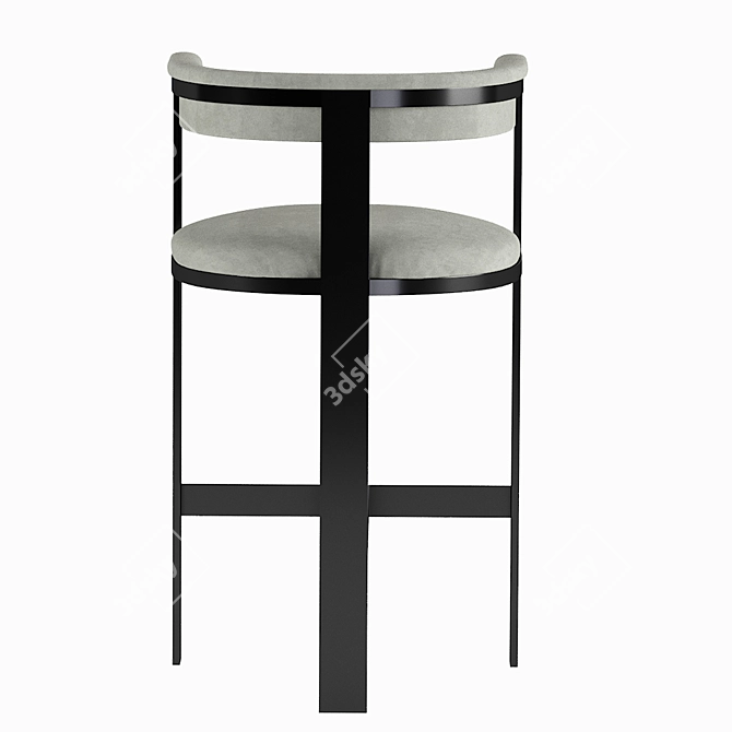 Darla Brass Bar Stool: Elegant Design, Superior Quality 3D model image 3