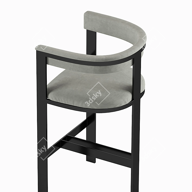 Darla Brass Bar Stool: Elegant Design, Superior Quality 3D model image 4