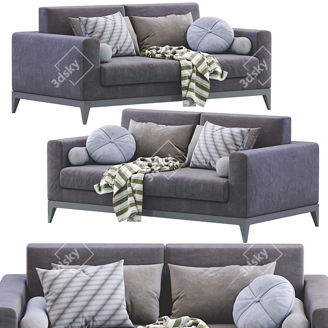 Modern Copenhaga Sofa: Sleek Design and Comfort 3D model image 1