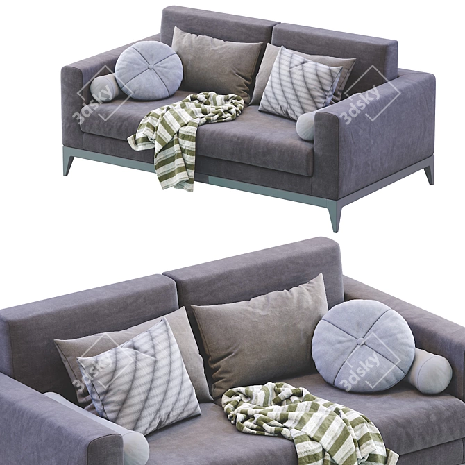 Modern Copenhaga Sofa: Sleek Design and Comfort 3D model image 2