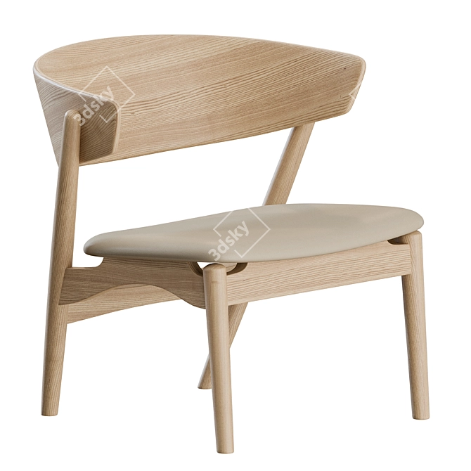 Sibast No 7 Lounge Chair: Timeless Elegance for Ultimate Comfort 3D model image 2