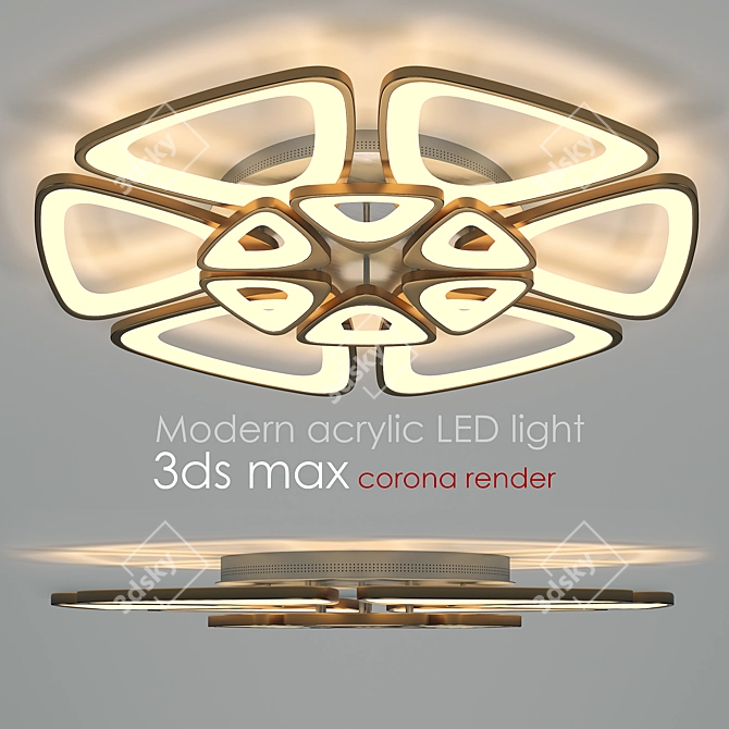 Sleek 3D Modern Lamp 3D model image 1