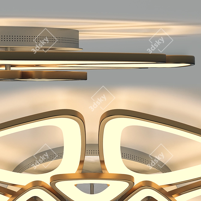 Sleek 3D Modern Lamp 3D model image 2