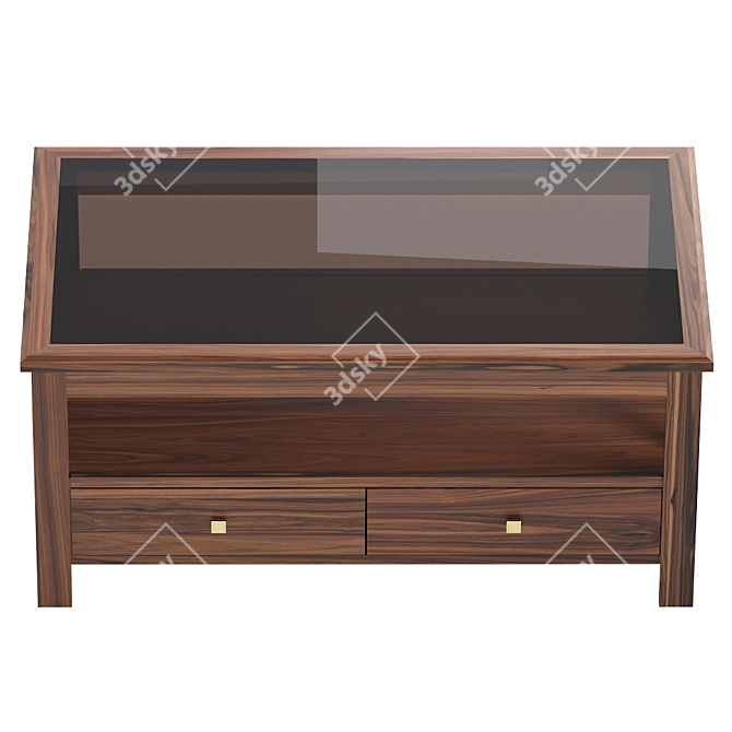 Modern Wooden Table 3D model image 4