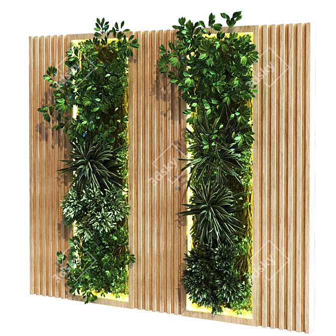 Vertical Greenery: 14-Piece Set 3D model image 2