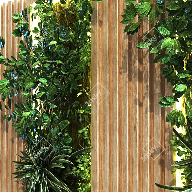 Vertical Greenery: 14-Piece Set 3D model image 3