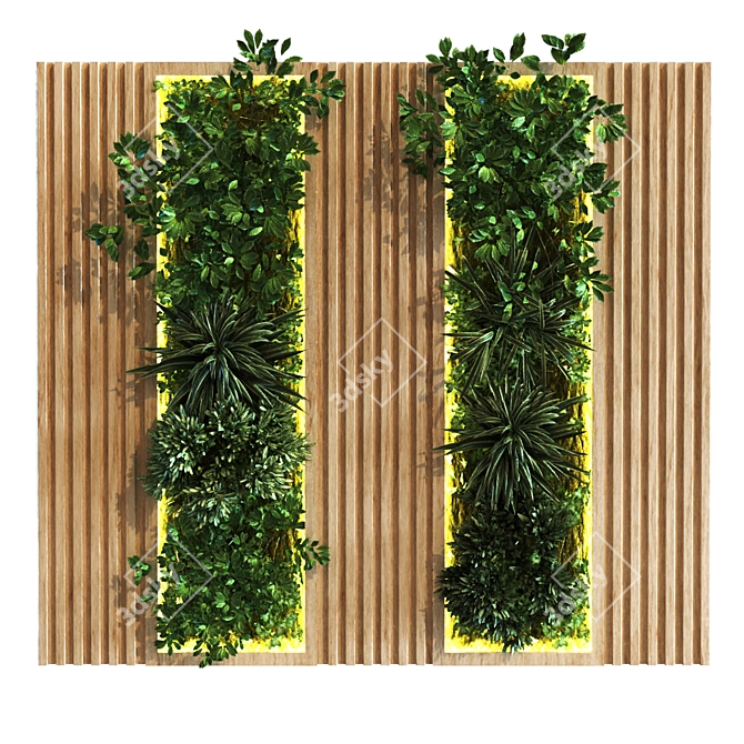 Vertical Greenery: 14-Piece Set 3D model image 5