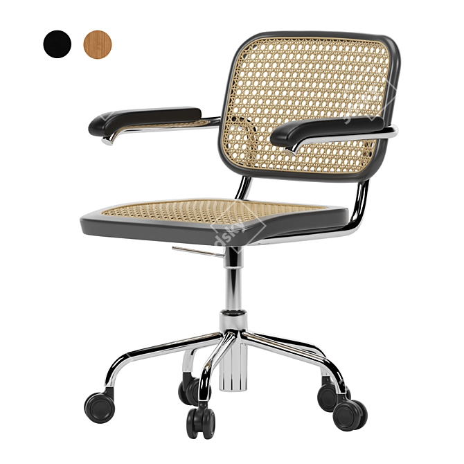 Modern Thonet S64 VDR Chair 3D model image 1