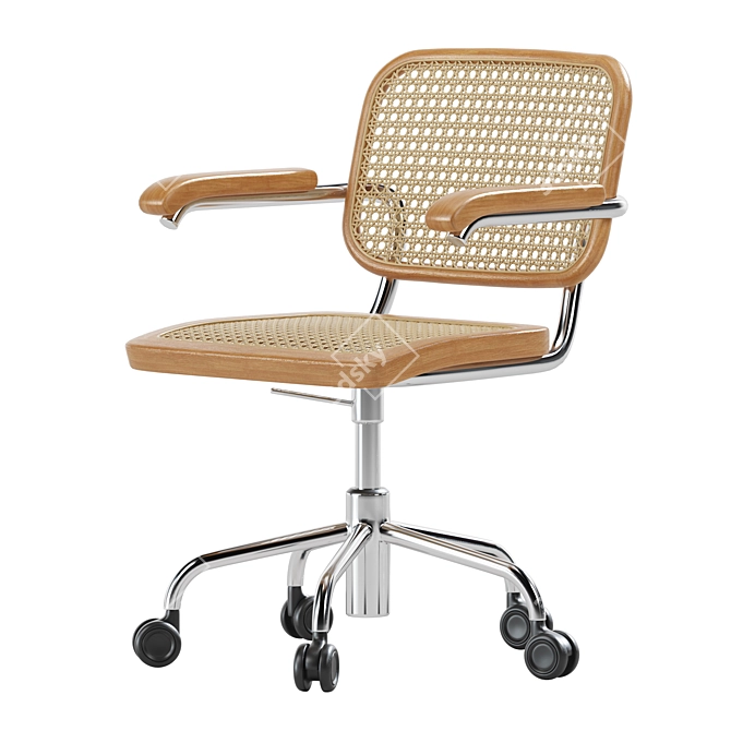 Modern Thonet S64 VDR Chair 3D model image 2