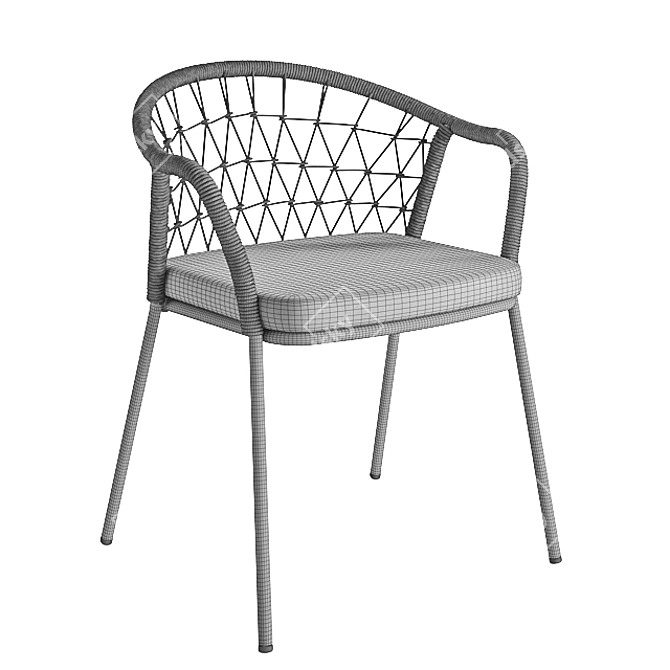 Pedrali Panarea 3675: Sleek and Stylish Armchair 3D model image 2