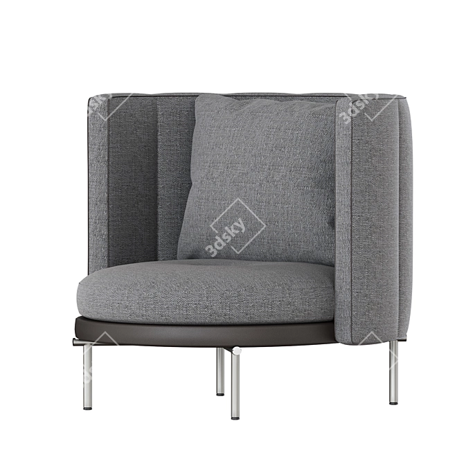 Modern Minotti TORII Armchair 3D model image 6