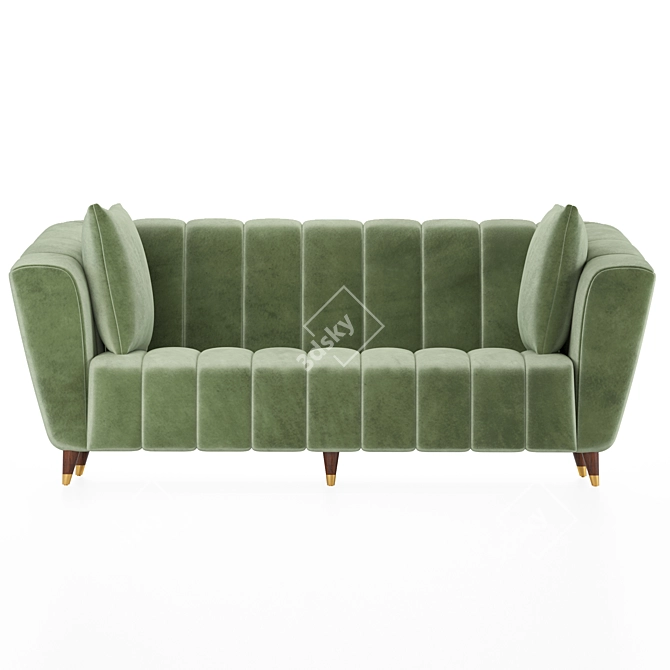Kaj 3 Seater Sofa: Stylish and Spacious 3D model image 5