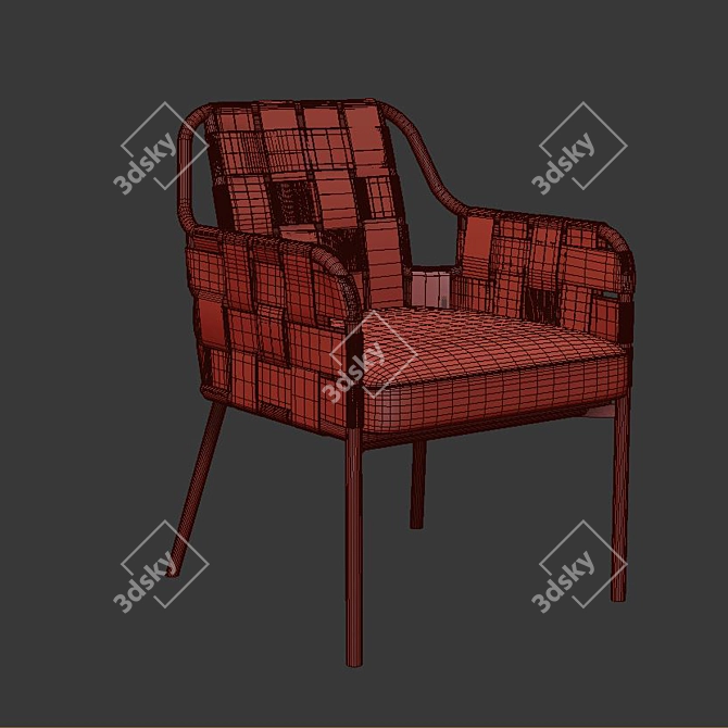 Contemporary OBI Varaschin Armchair 3D model image 4