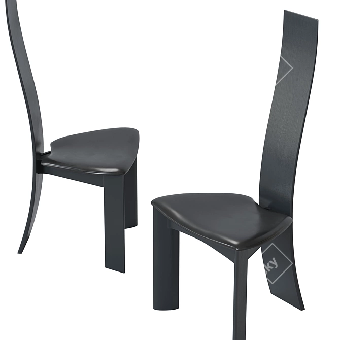 Stylish Chair by Bob & Dries: Modern Elegance 3D model image 2