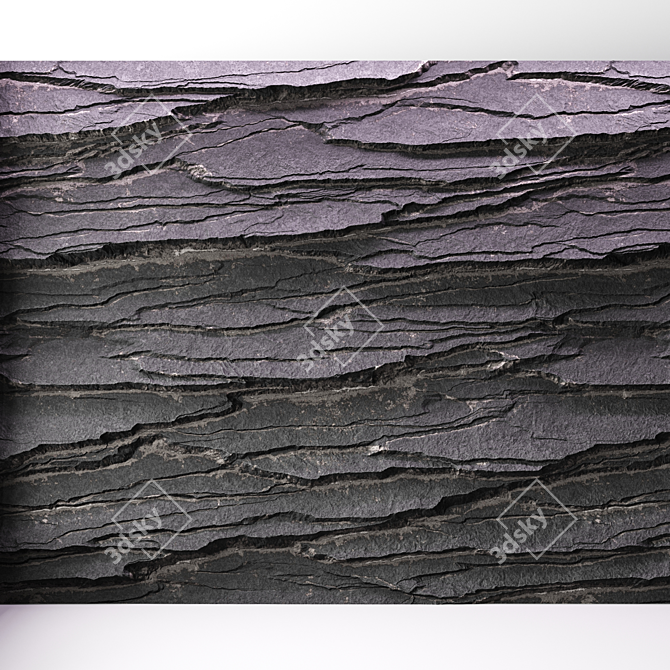 Seamless Rock Cliff Texture 3D model image 5