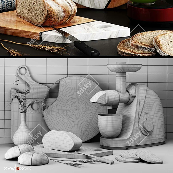 Ultimate Kitchen Accessories Set 3D model image 4