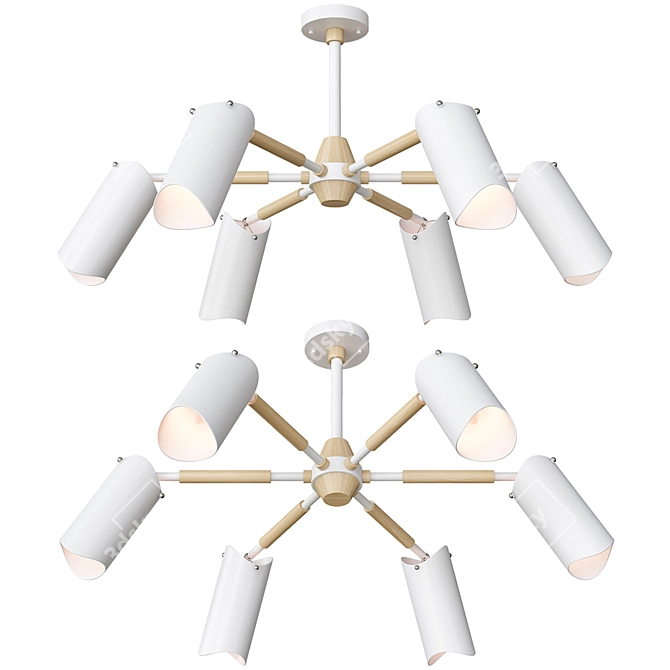 Modern Elegance: Valko Lighting Fixture 3D model image 1