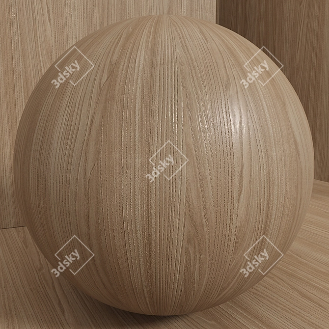 Seamless Chestnut Wood Box Set 3D model image 2