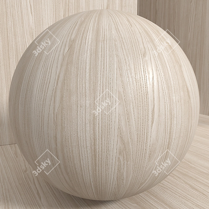 Seamless Chestnut Wood Box Set 3D model image 3