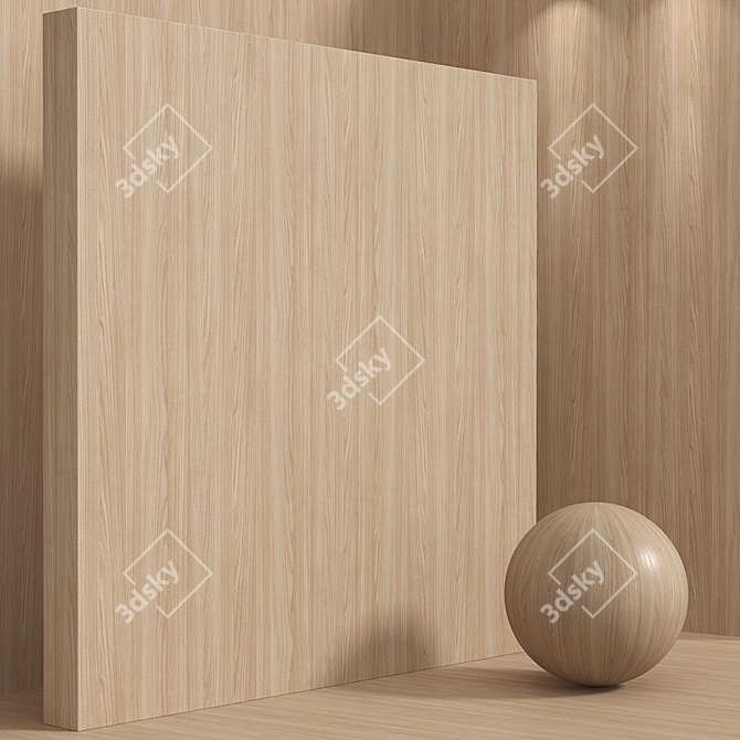 Seamless Chestnut Wood Box Set 3D model image 4