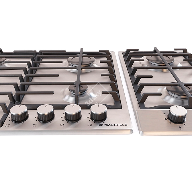 Maunfeld Gas Hob Set: Stylish and Efficient 3D model image 3