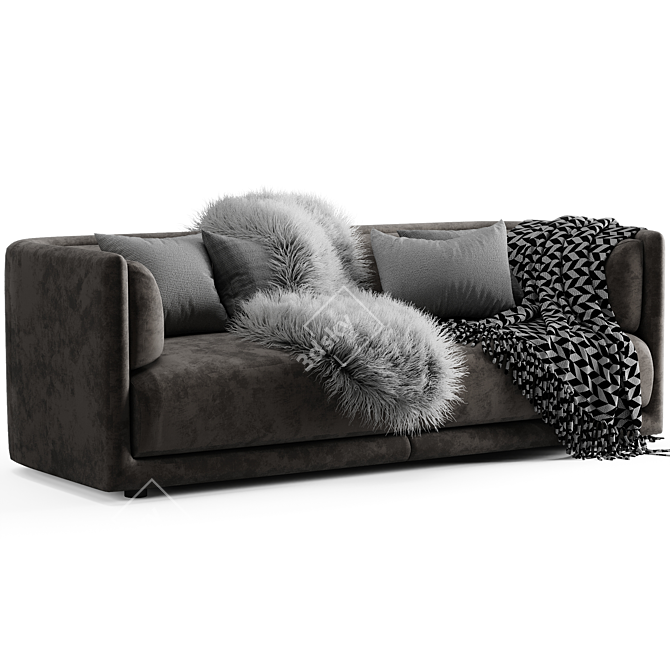 Sonrad Luxury Sofa by Fendi 3D model image 3