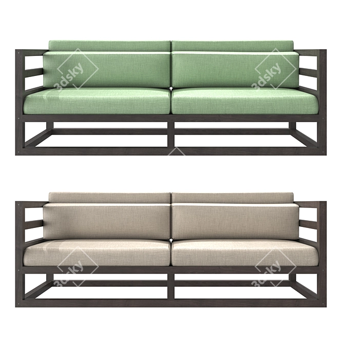 Modern Minimalist Magnus Sofa 3D model image 5