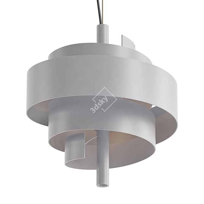 Elegant Piola LED Pendant 3D model image 1