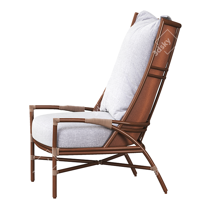 Modern PETAL Armchair by Mcguirefurniture 3D model image 3