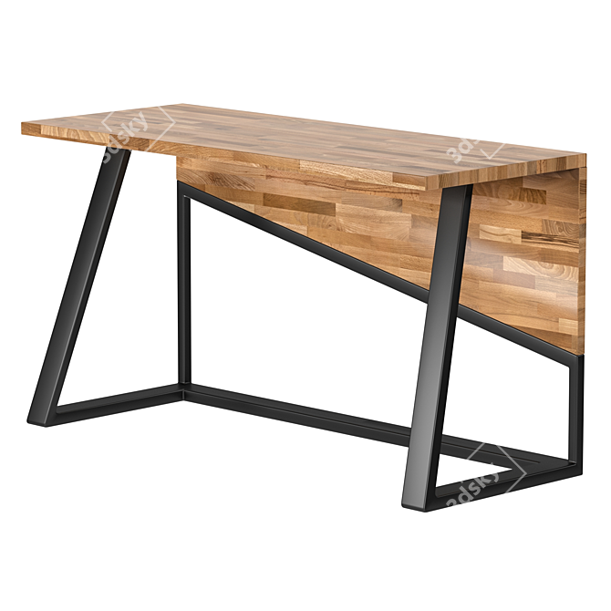 Vintage Loft Style Table 3D model image 1