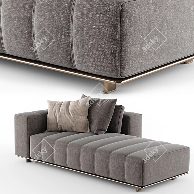 Luxurious Minotti FREEMAN Chaise Longue 3D model image 3