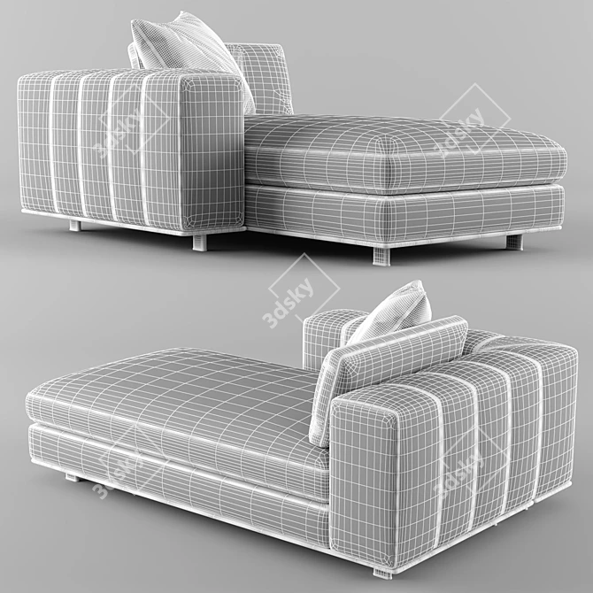 Luxurious Minotti FREEMAN Chaise: Crafted Elegance 3D model image 6