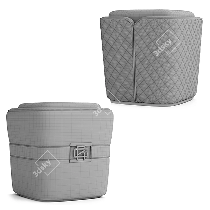 Elevate Your Space with Reiggi Leto Pouf 3D model image 5