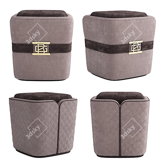 Elevate Your Space with Reiggi Leto Pouf 3D model image 6