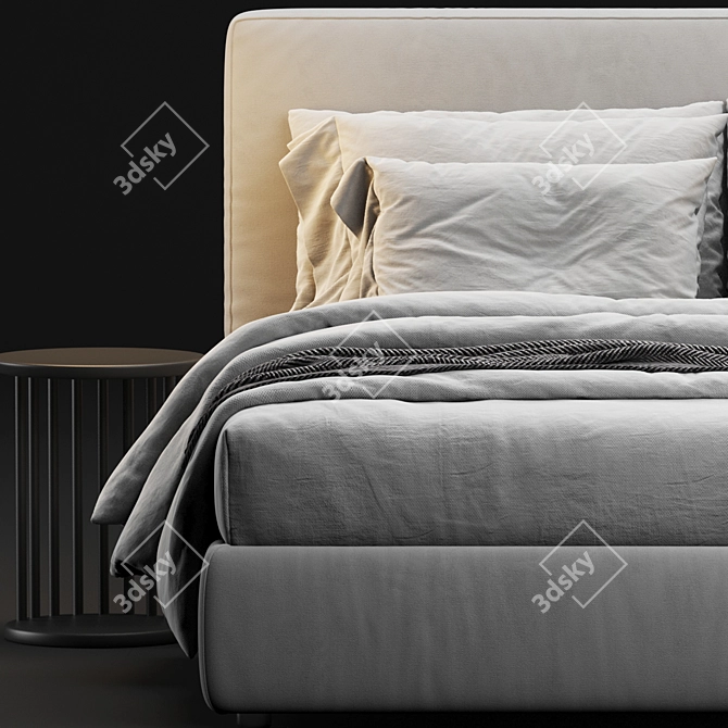 Modern Flou MyPlace Bed 3D model image 3