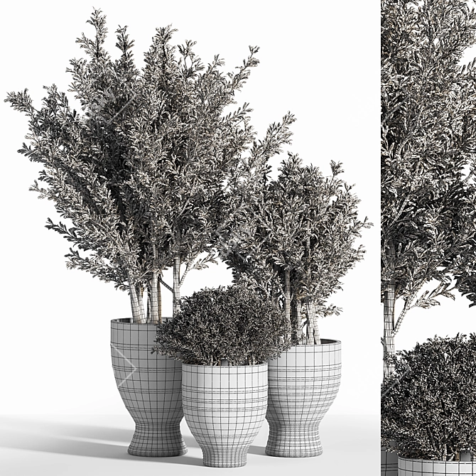 Lush Indoor Plant Set: 28 Varieties 3D model image 5
