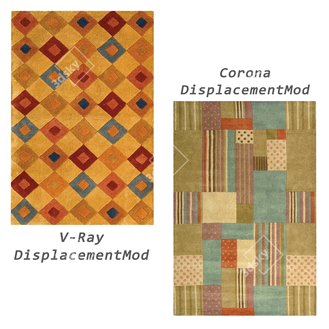 Variety Rugs Set: V-Ray & Corona 3D model image 2