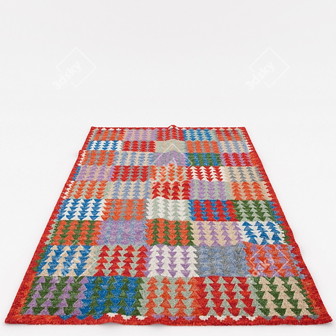 Versatile Set of 6 Rugs 3D model image 4