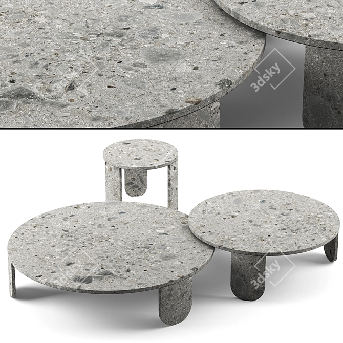 Sleek Clemo Coffee Table 3D model image 1