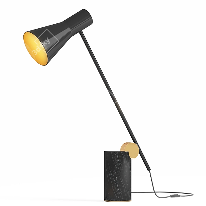 Sleek LED Desk Lamp 3D model image 2