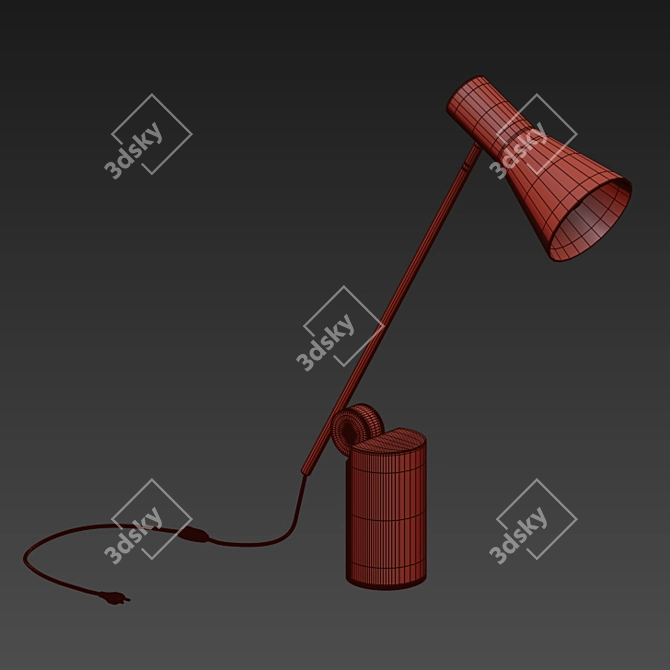 Sleek LED Desk Lamp 3D model image 3