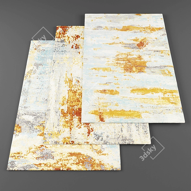 Modern Rugs Collection: 7 High-Resolution Textures 3D model image 1