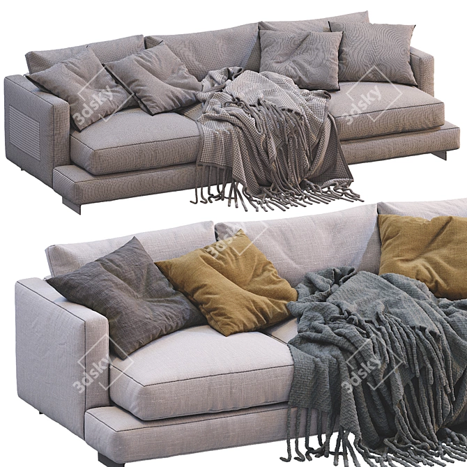 Flexform Long Island Sofa 3D model image 5