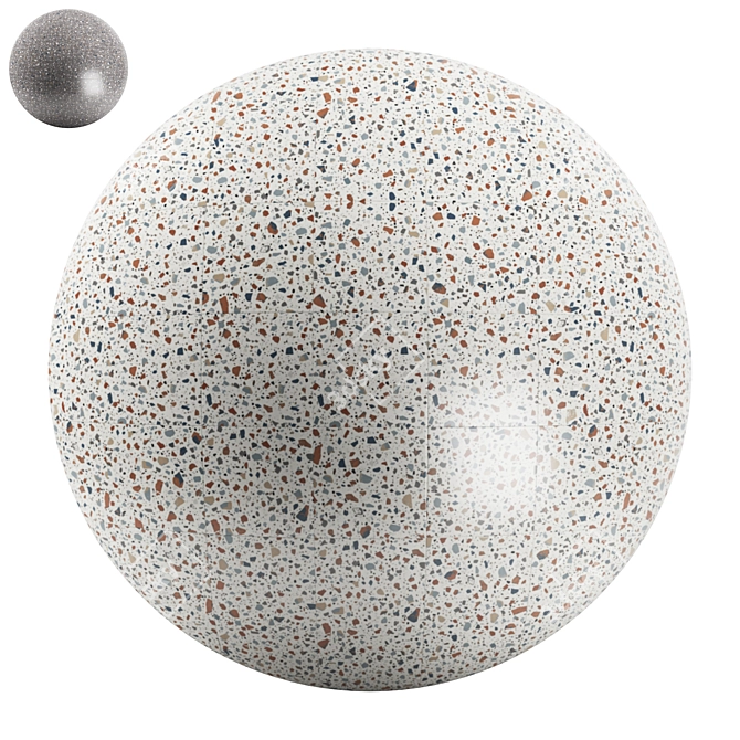 Terrazzo Stone Tile Collection 3D model image 1