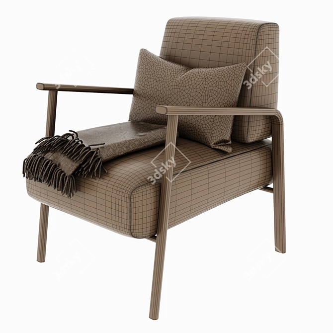 Modern Fabric Atkin Sofa 3D model image 6