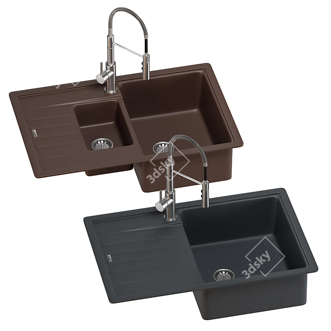 BLANCO LEGRA Sink Set: Stylish, Versatile, High-Quality 3D model image 4