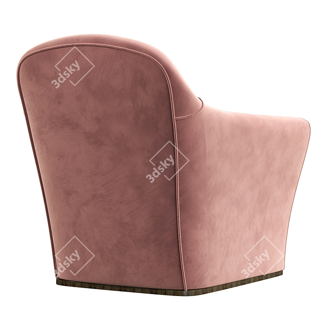 Stylish NINA Armchair: Timeless Elegance. 3D model image 4