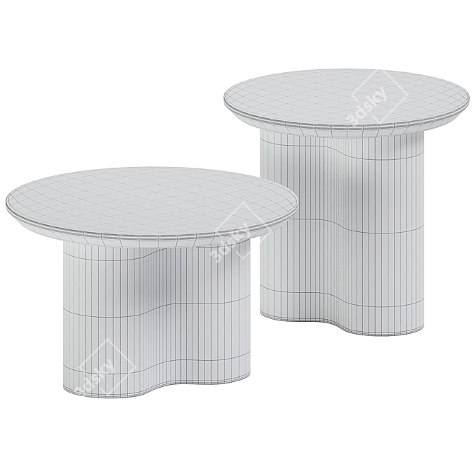 Regal Side Tables: Prince Collection 3D model image 2