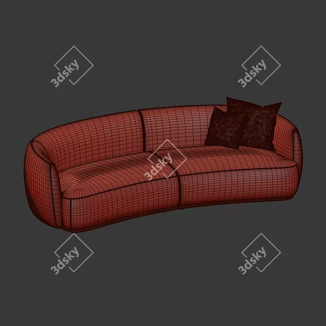 Pacific Sofa: Modern Comfort for Your Living Space 3D model image 3
