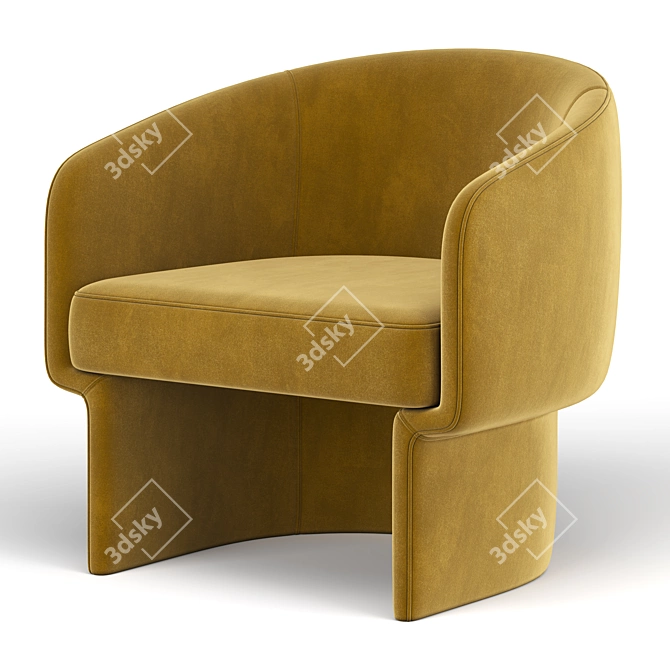 Elegant Franco Chair: Modern Design 3D model image 4